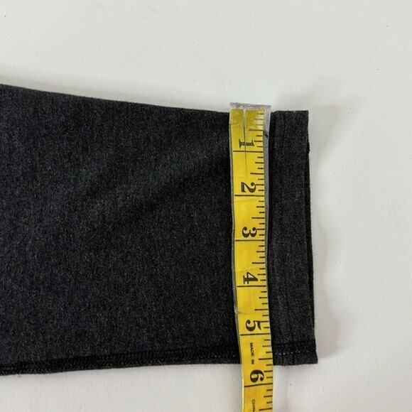 Nike Leggings Womens Large Gray Midrise Crop Logo Stretch Yoga - Picture 11 of 12